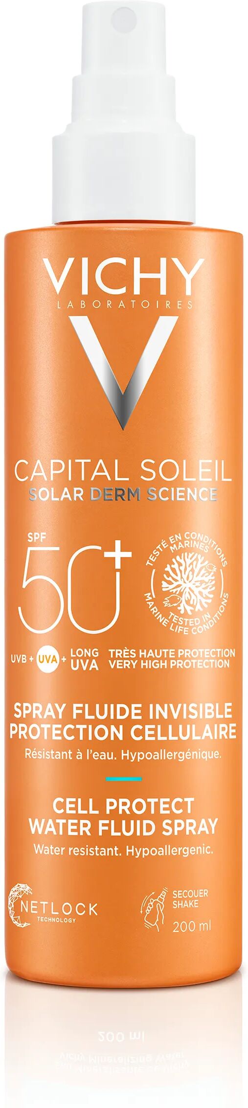 Vichy Capital Soleil Solare Spray Anti-Disidratazione Texture Ultra Leggera SPF50+ 200 ml