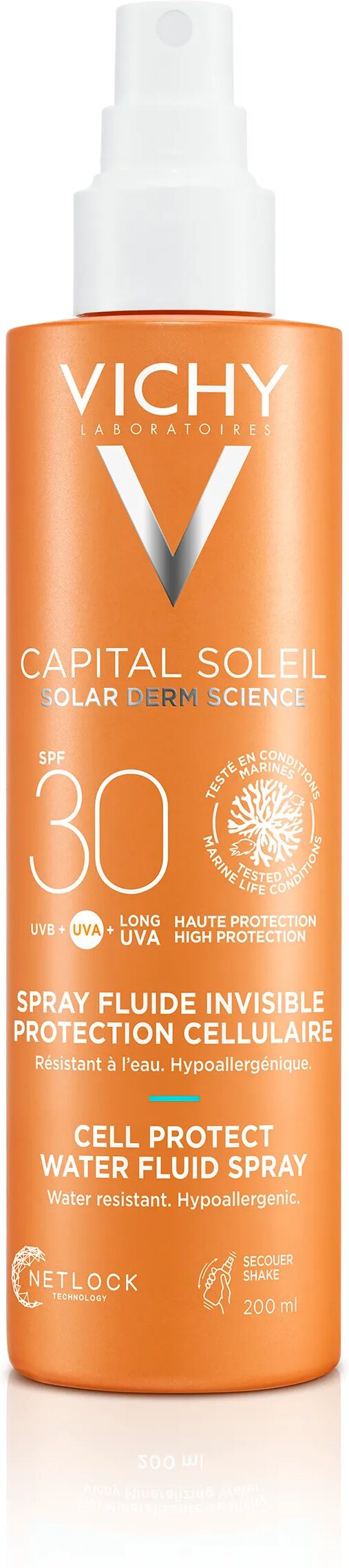 Vichy Capital Soleil Solare Spray Anti-Disidratazione Texture Ultra-leggera 30SPF 200 ml