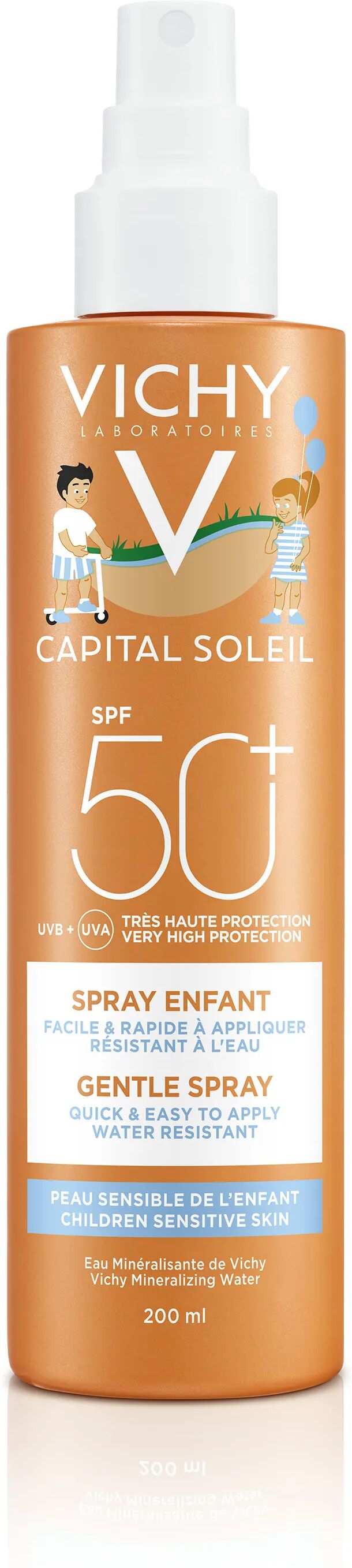 Vichy Capital Soleil Solare Spray Dolce Bambini Texture ultra-leggera SPF 50+ 200 ml