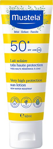 Mustela Latte Solare Viso SPF 50+ Protezione Per Tutta La Famiglia 40 ml