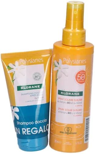 Klorane PROMO Spray Solare Sublime SPF 50 + Shampoo Doccia Doposole