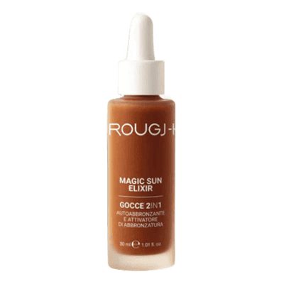 Rougj + Magic Sun Elixir Gocce 2in1 30 ml Gocce Autoabbronzanti e Attivatore di Abbronzatura Effetto Dorato Rougj + Magic Sun Elixir Gocce 2in1 30 ml Gocce Autoabbronzanti e Attivatore di Abbronzatura Effetto Dorato