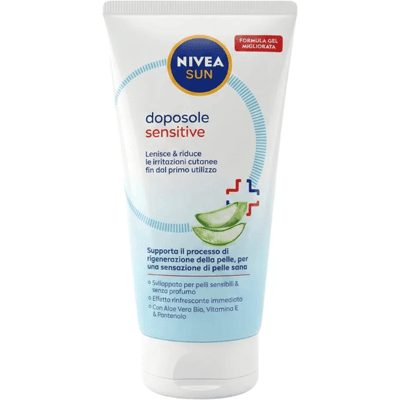 Nivea Sun Sensitive Doposole 150ml Doposole Lenitivo per Pelle Sensibile Arrossata dal Sole Nivea Sun Sensitive Doposole 150ml Doposole Lenitivo per Pelle Sensibile Arrossata dal Sole