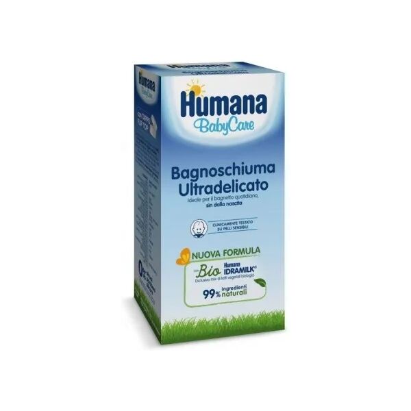 humana baby bagnoschiuma ultradelicato bagnetto bambini 200 ml