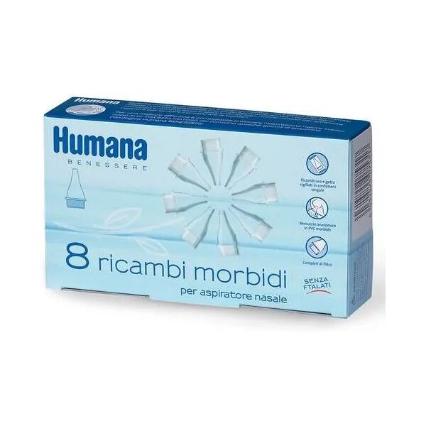 humana ricambio morbido aspiratore nasale 8 pezzi