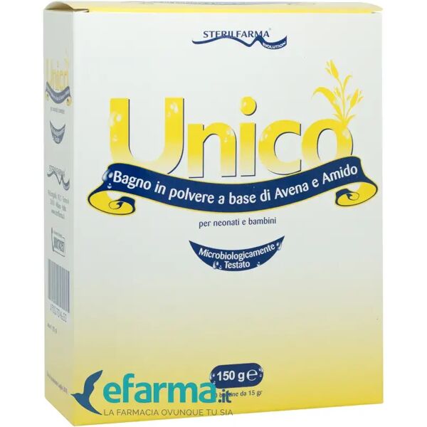 unico bagno in polvere detergente neonati 10 x 15 g