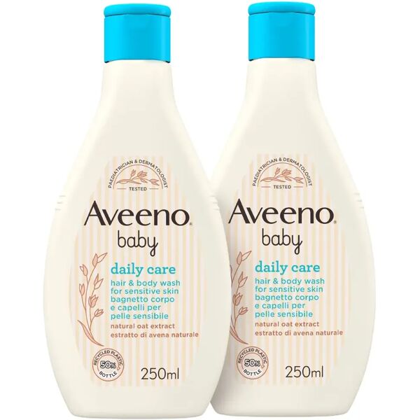 aveeno baby bagnetto testa piedi 2x250ml