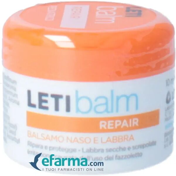 letibalm leti balm pediatrico balsamo idratante naso e labbra secche vasetto 10 ml