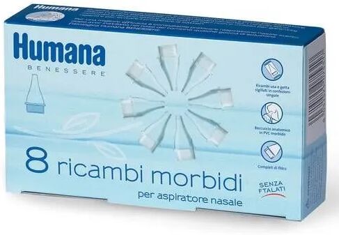 humana ricambio morbido aspiratore nasale 8 pezzi