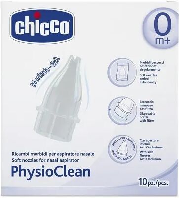 chicco physioclean ricambi aspiratore nasale 10 pezzi