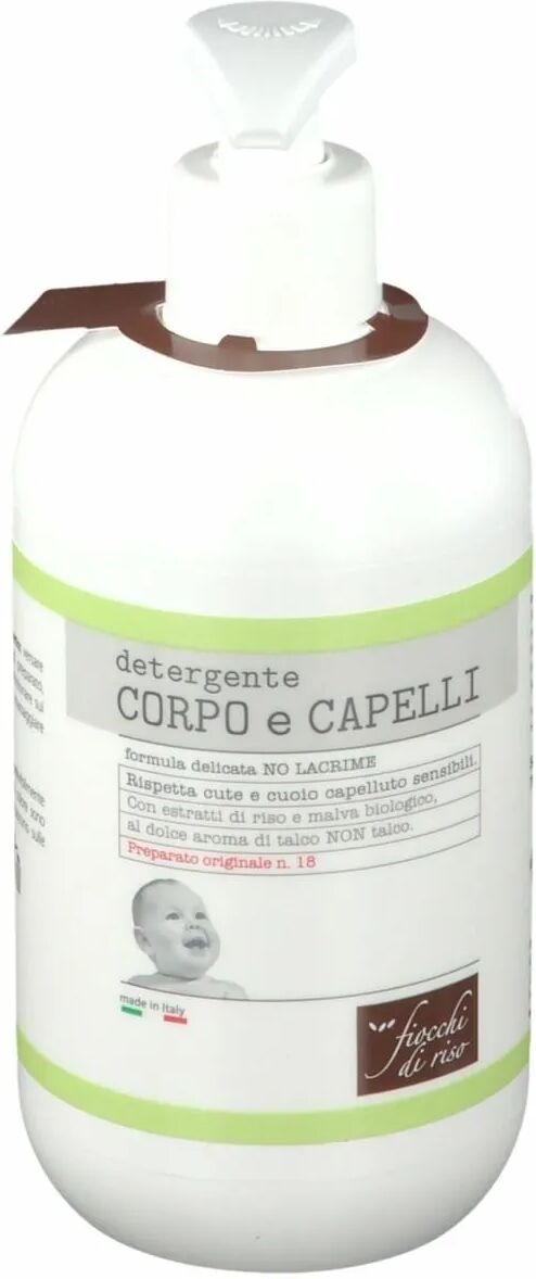 fiocchi di riso talco detergente corpo e capelli per pelli sensibili 700 ml