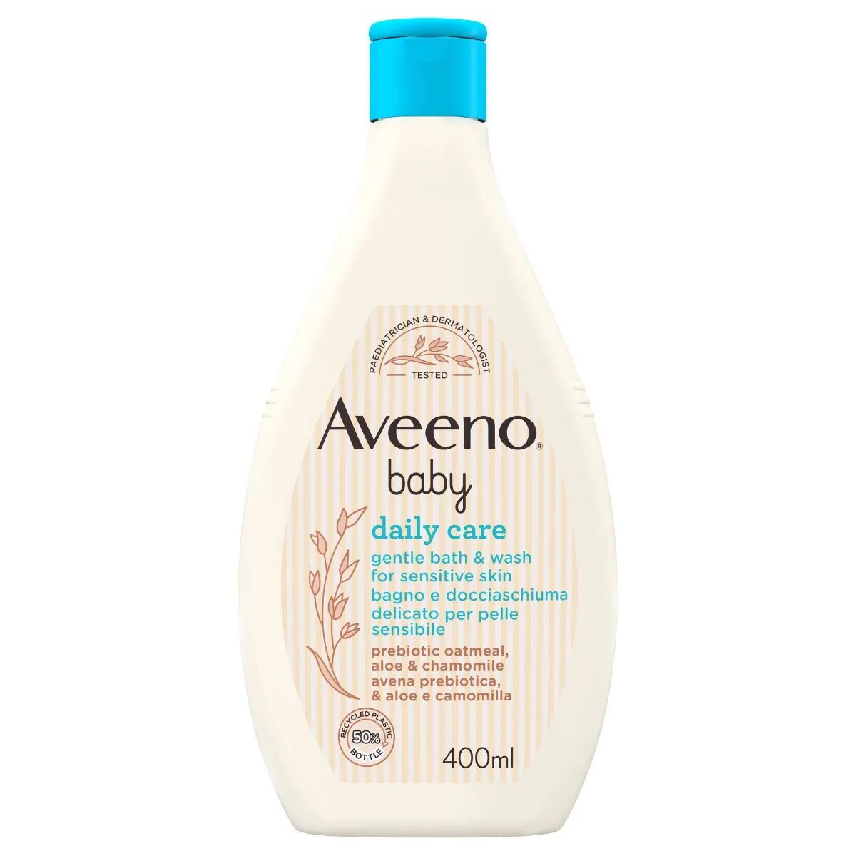 aveeno baby daily care bagno e docciaschiuma delicato bambini 400 ml