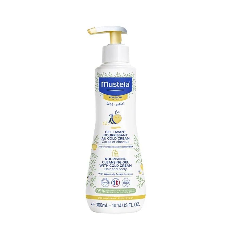 Mustela Gel Detergente Nutriente Corpo Bambini con Pelle Secca 300 ml