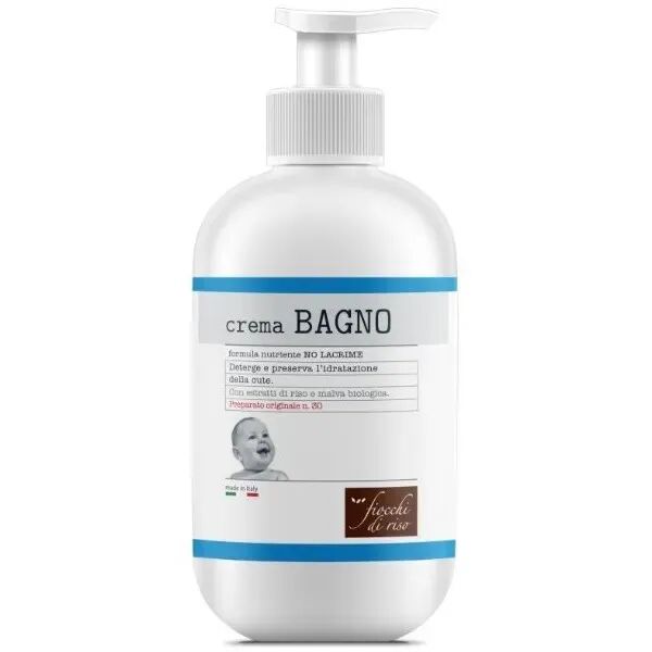 Fiocchi di Riso Crema Bagno Detergente Idratante per Neonati e Bambini 400 ml