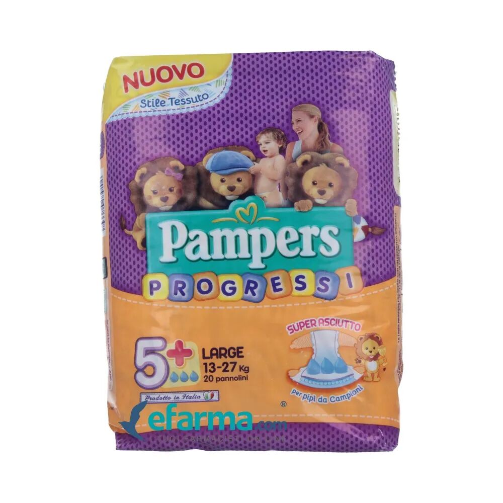 Pampers Progressi Playtime Large Misura 5+ 20 Pezzi