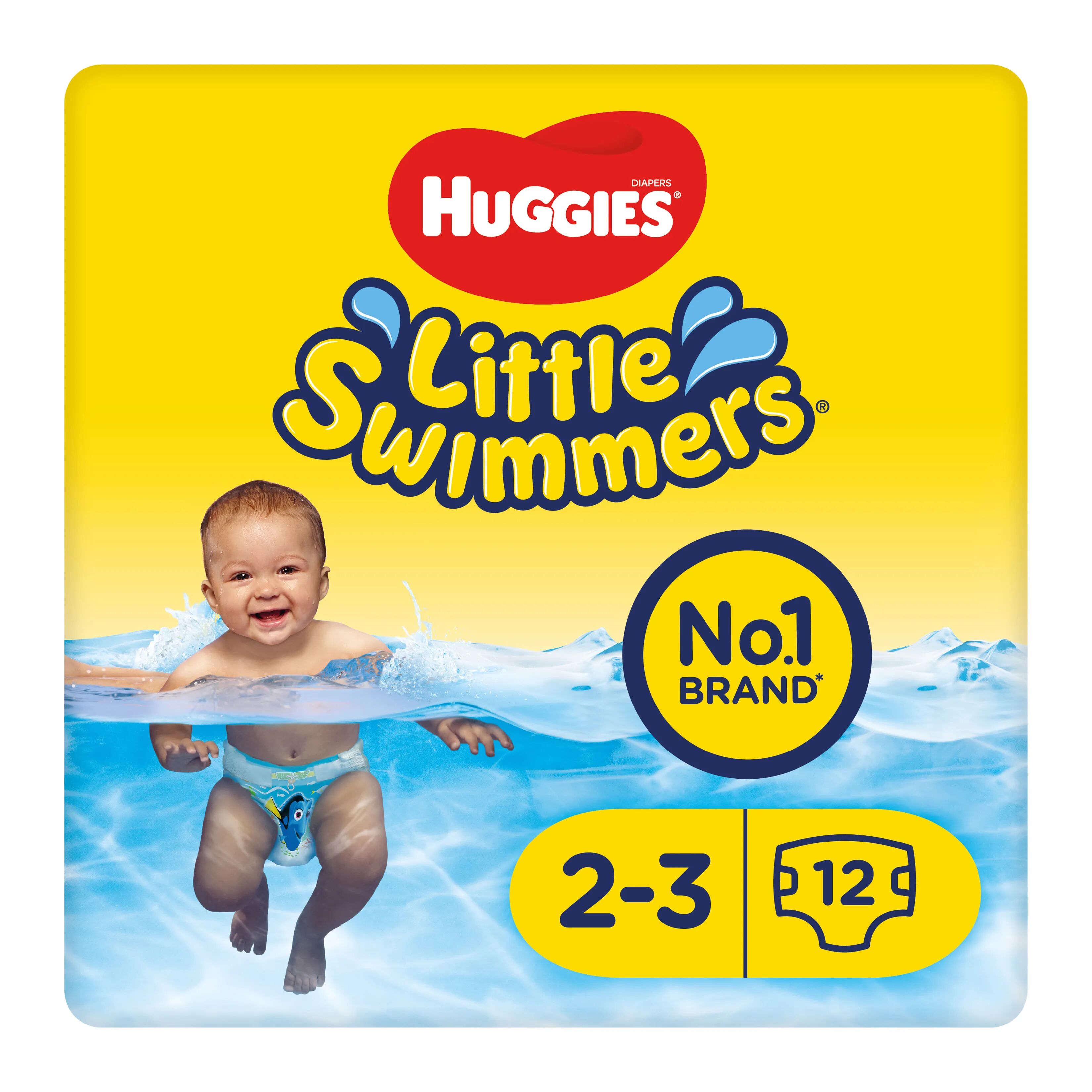 HUGGIES Little Swimmers Pannolino Costumino Bambini Taglia Small 3-8 Kg 12 Pannolini