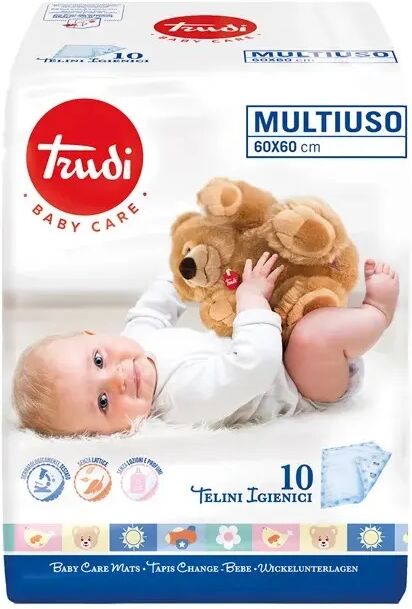 Trudi Baby Care Telino Igienico Multiuso 60x60 cm 10 Pezzi