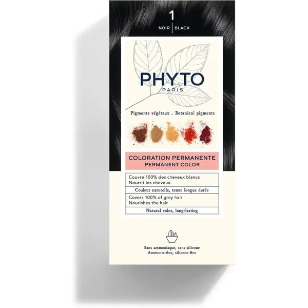 phyto paris phyto phytocolor kit 1 nero tintura permanente per capelli