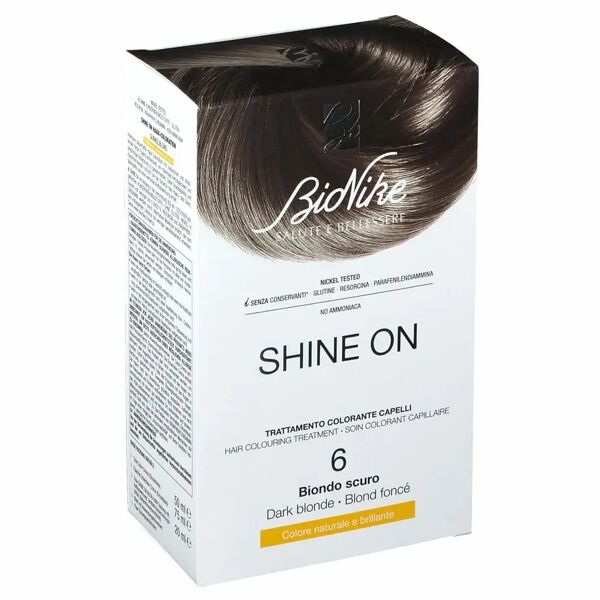 bionike shine on 6 biondo scuro trattamento colorante capelli