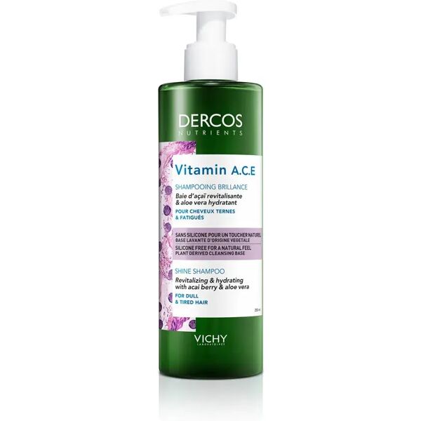 vichy dercos nutrients vitamin ace shampoo illuminante 250 ml