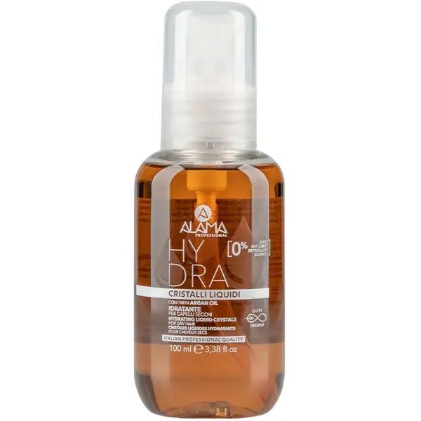 alama hydra cristalli liquidi con olio di araga illuminante per capelli secchi 100 ml