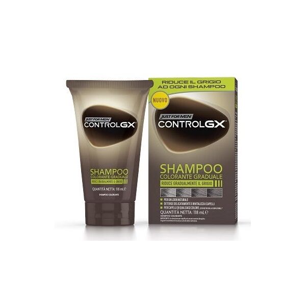 just for men control gx shampoo colorante graduale 118 ml