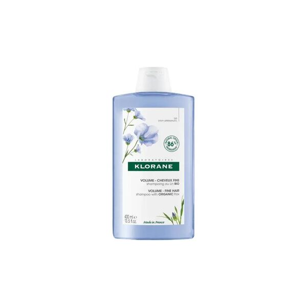 klorane shampoo al lino volumizzante capelli sottili 400 ml