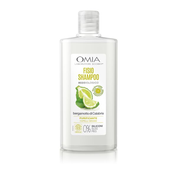 omia fisio shampoo bio purificante capelli grassi bergamotto di calabria 200 ml