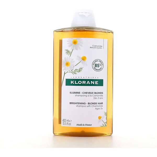 klorane camomilla shampoo riflessante capelli biondi 400 ml