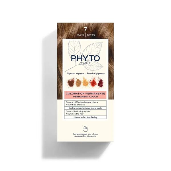 phyto paris phyto phytocolor 7 biondo colorazione permanente per capelli