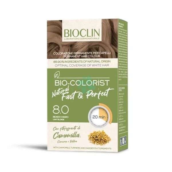 bioclin bio-colorist natural fast & perfect 8.0 biondo chiaro