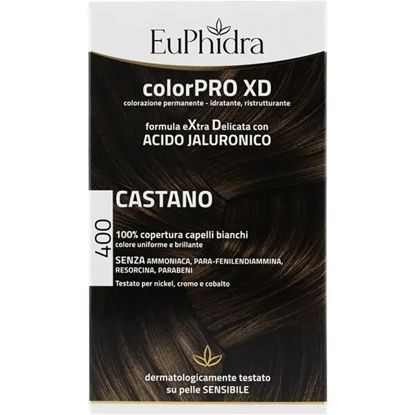 euphidra colorpro xd 400 castano tintura capelli extra delicata