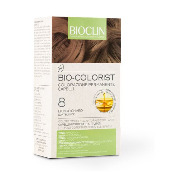 bioclin bio-colorist 8 biondo chiaro tintura naturale capelli