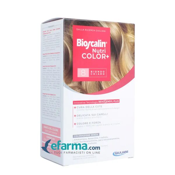 bioscalin nutri color plus 8 biondo chiaro trattamento colorante