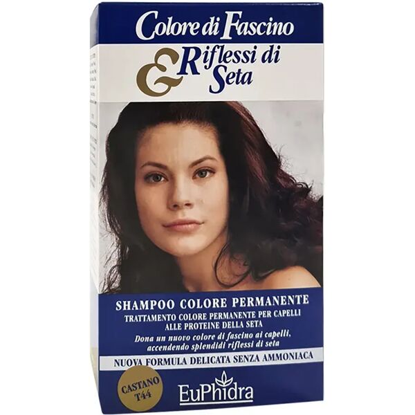 euphidra shampoo colore permanente tintura n°44 colore castano 120 ml