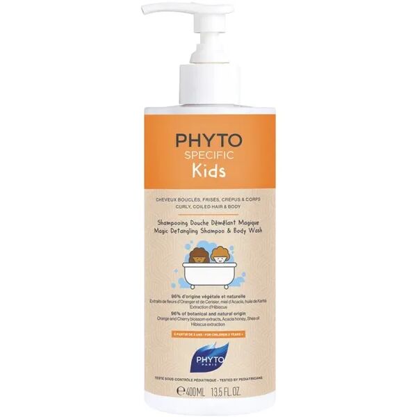phyto paris phyto phytospecific shampoo doccia kids 2in1 districante magico 400ml