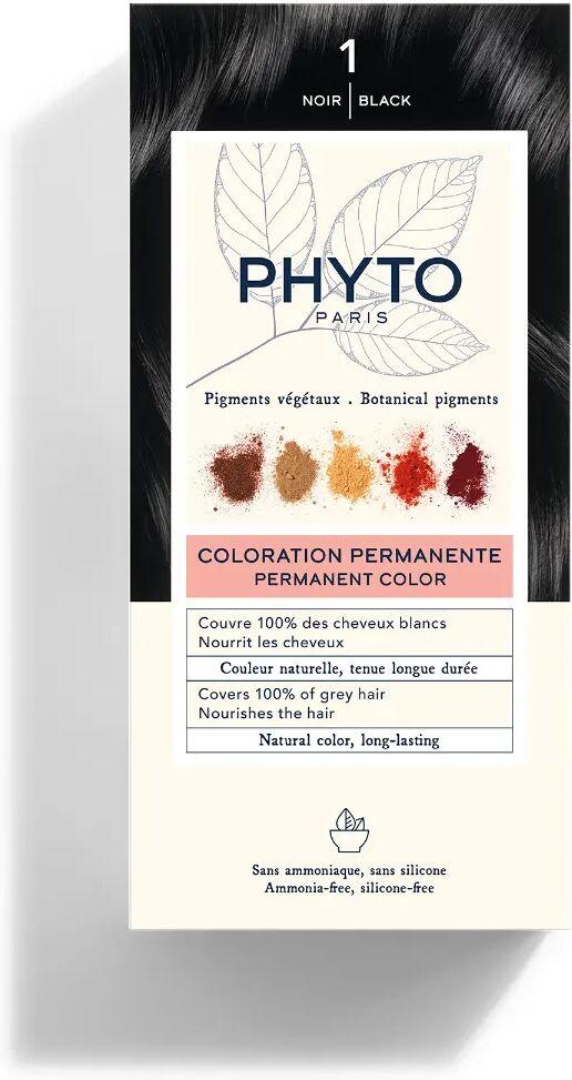 phyto paris phyto phytocolor kit 1 nero tintura permanente per capelli