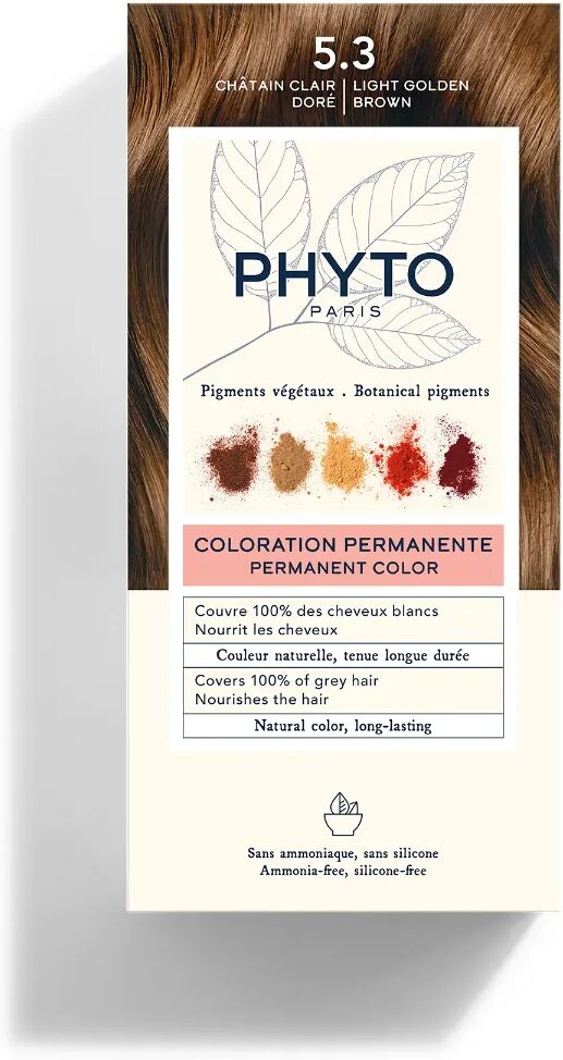 phyto paris phyto phytocolor 5.3 castano chiaro dorato tintura permanente per capelli