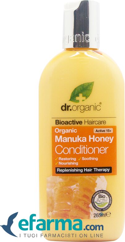 dr. organic manuka honey balsamo per capelli 265 ml