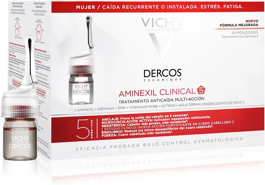 vichy dercos aminexil intensive 5 trattamento anticaduta donna 42 fiale