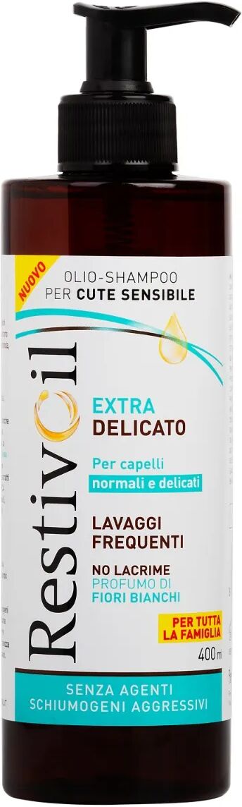 restiv-oil restivoil extra delicato olio shampoo capelli normali e delicati 400 ml