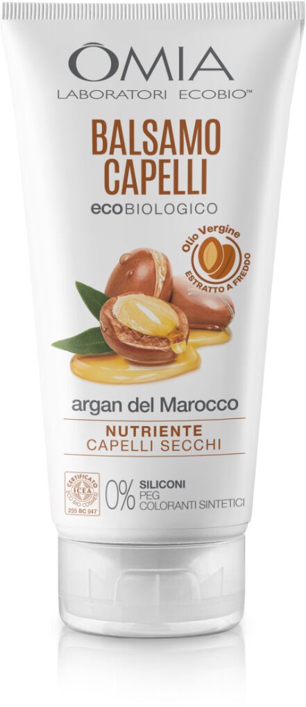 omia balsamo capelli argan del marocco bio nutriente per capelli secchi 180 ml