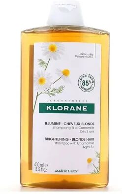 klorane shampoo alla camomilla illuminante per capelli biondi 400 ml