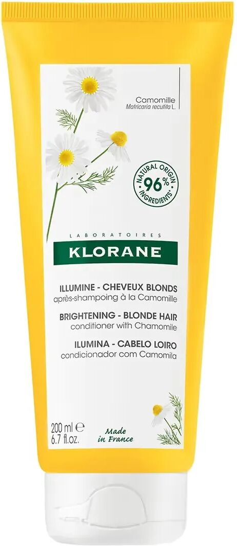 klorane camomilla balsamo riflessante capelli biondi 200 ml