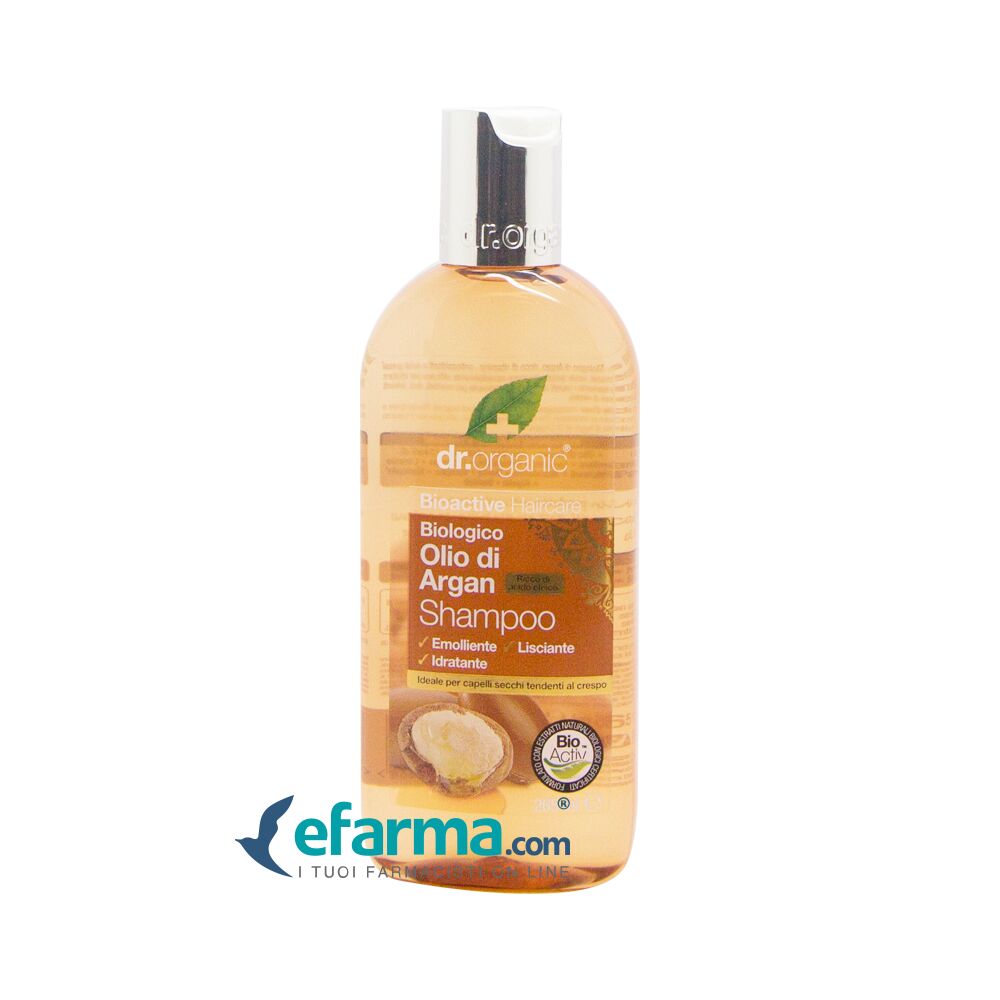dr. organic argan shampoo nutriente 265 ml