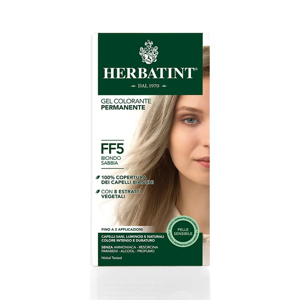 herbatint tintura capelli gel permanente ff5 biondo sabbia 150 ml