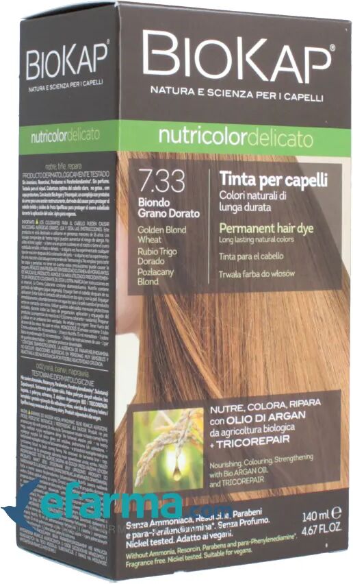 BIOKAP Nutricolor Delicato 7.33 Tinta Per Capelli Biondo Dorato