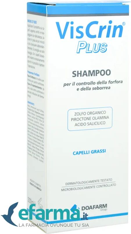 Viscrin Plus Shampoo Antiforfora Capelli Grassi 200 ml