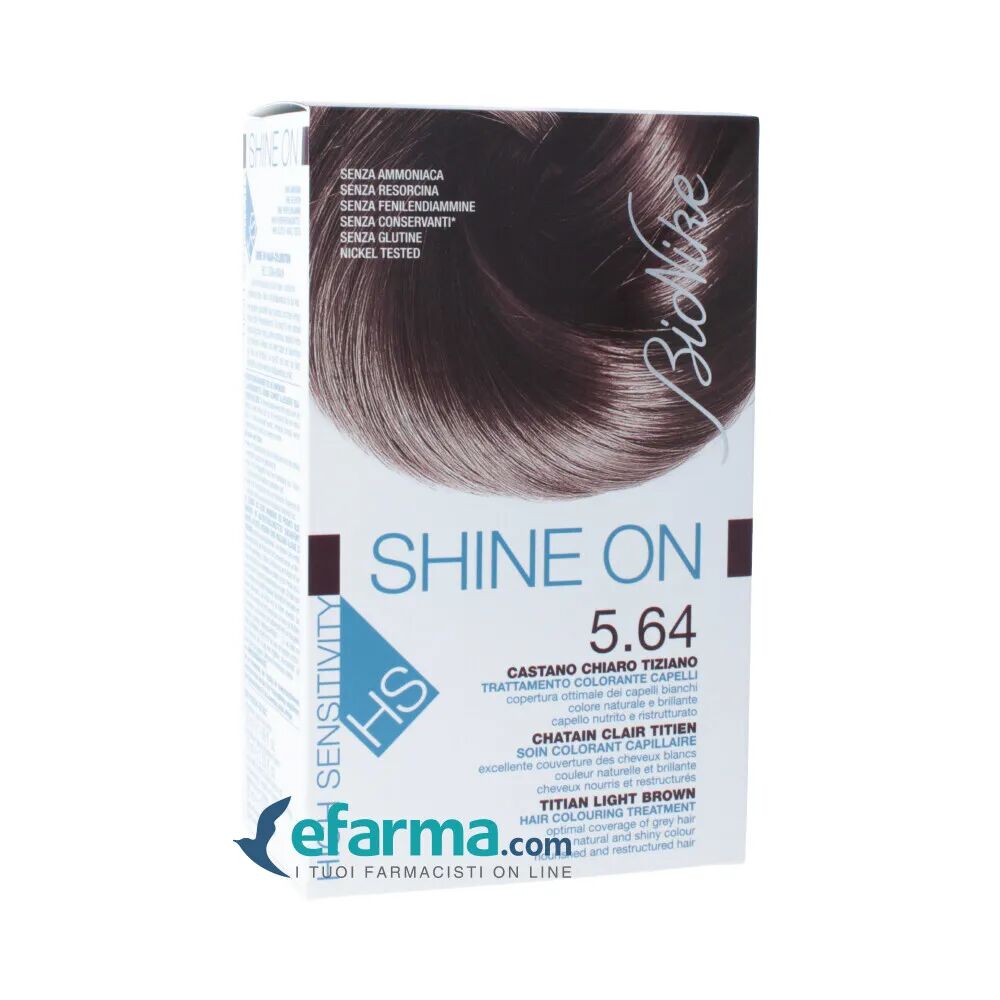 Bionike Shine On HS 5.64 Castano Chiaro Tiziano Trattamento Colorante Capelli