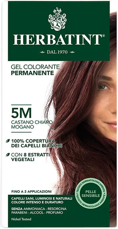 Herbatint Tintura Capelli Gel Permanente 5M Castano Chiaro Mogano 150 ml